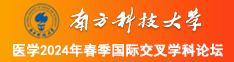 东北小姐淫荡口交插B视频南方科技大学医学2024年春季国际交叉学科论坛